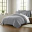 Ensemble de couvre-lit en coton gris Shay-109897594