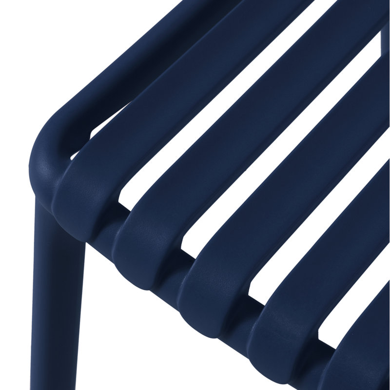 6-Person Outdoor Rectangular Dining Set, Navy