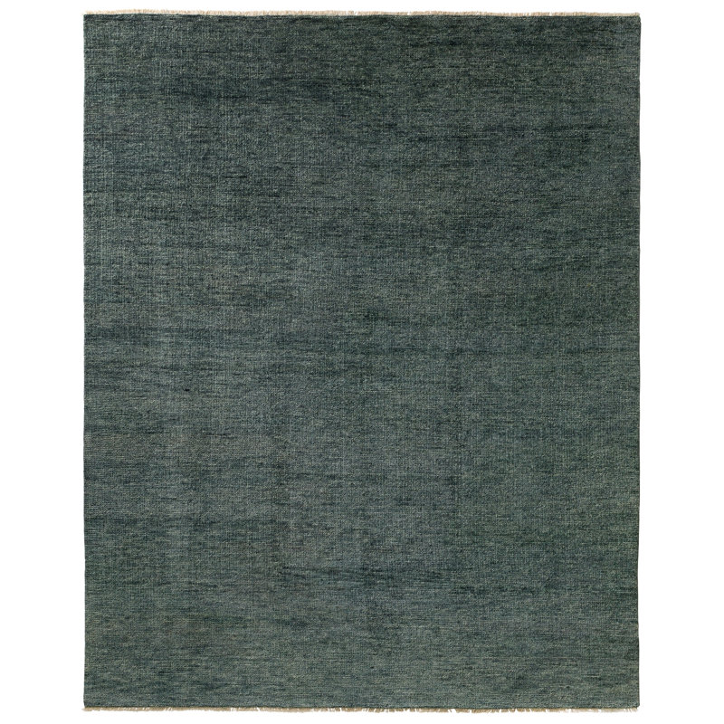 Jaipur Living Origin SAG15 Handknotted Solid Dark Slate Area Rug (6'x9'), Rectangle 12' x 15'