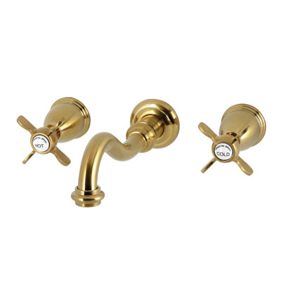 Kingston Brass Essex Two-Handle 3-Hole Wall Mount Tub Faucet
