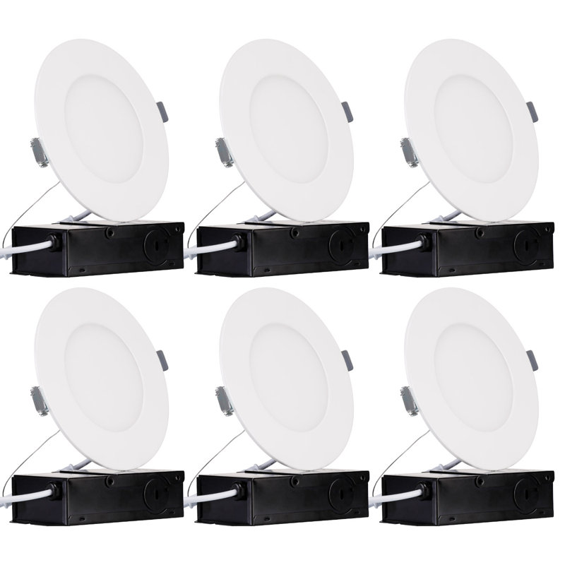 Lumières encastrées sans cadre Elite DEL Remodel avec J-Box, emplacements humides disponibles