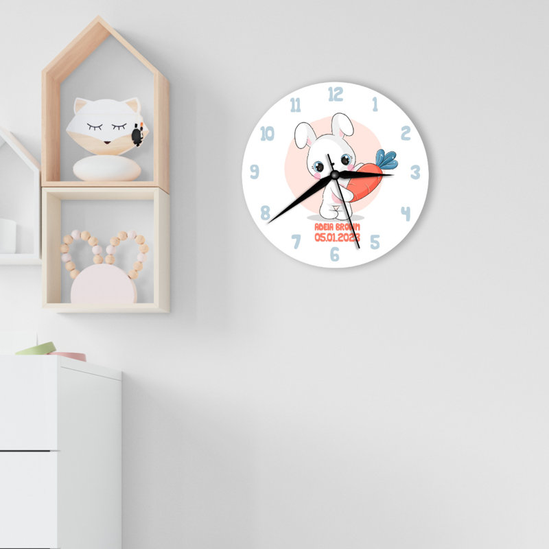 Wood Wall Clock, Yes