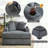 43.5" Oversized Chaise Lounger with Charge Station-102038759