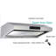 Vertrons 30" 850CFM Ducted Under Cabinet Range Hood in Stainless Steel with Remote Control Included