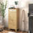 Coffee Bar Cabinet, Modern Farmhouse Buffet Sideboard  with Drawer and Adjustable Shelf