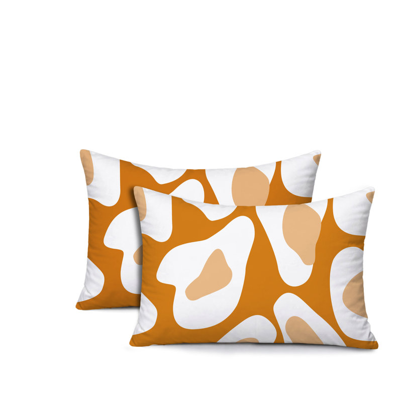 Oreiller réversible intérieur / extérieur Ziny, 25x18, Orange