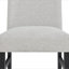 6 pièces ensemble de salle à manger de style contemporain blanc faux marbre table rectangulaire à dossier plein chaises rembourrées gris clair mobilier de salle à manger finition bois noir-1991269619