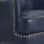 Fauteuil demi-tonneau pivotant en cuir véritable-199031527