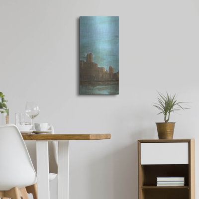  'Manhattan Triptych 3' by Alicia Ludwig Metal Wall Art