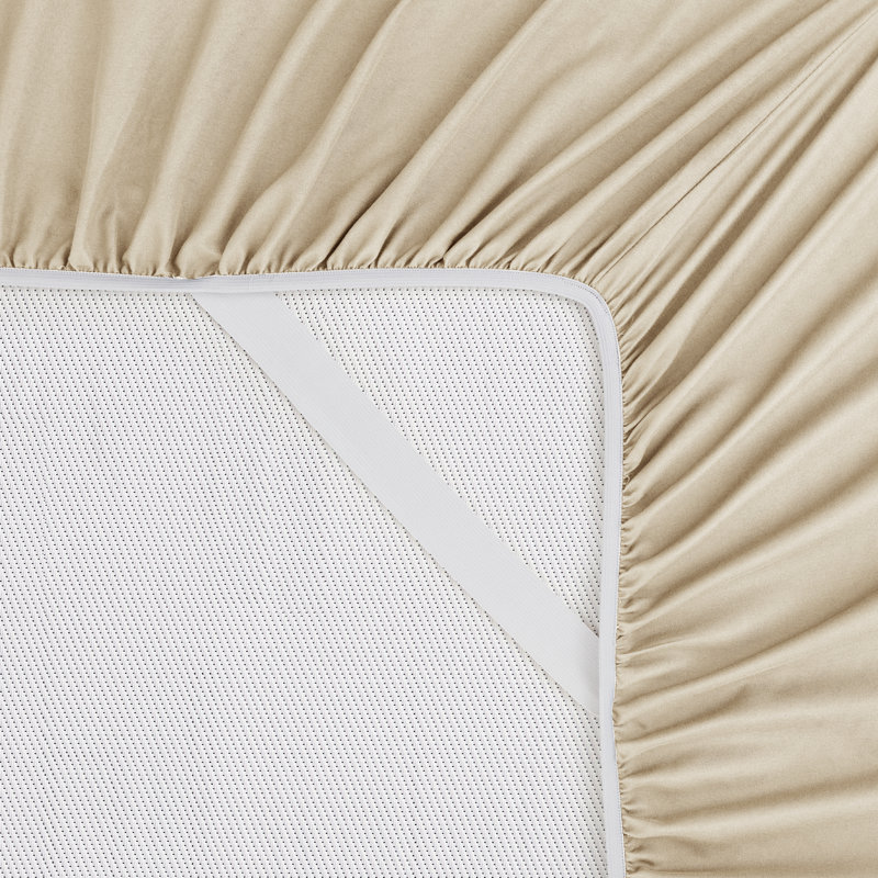 Microfiber Solid Colour - Set of 3, Cream, King Sheet Set with 2 Pillowcases