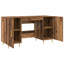 Desk With Shelf 140 X 50 X 75 Cm Engineered Wood-862490311