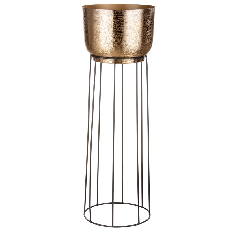 Seddon Metal Planter, 89cm H x 31cm W x 31cm D