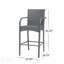 Chaise de bar Cascada KD, design contemporain avec osier durable et structure en métal robuste pour l'extérieur-1899285244