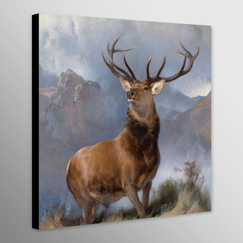 The Monarch Of The Glen by Edwin Landseer - Wrapped Canvas Art Prints, 61cm H x 61cm W
