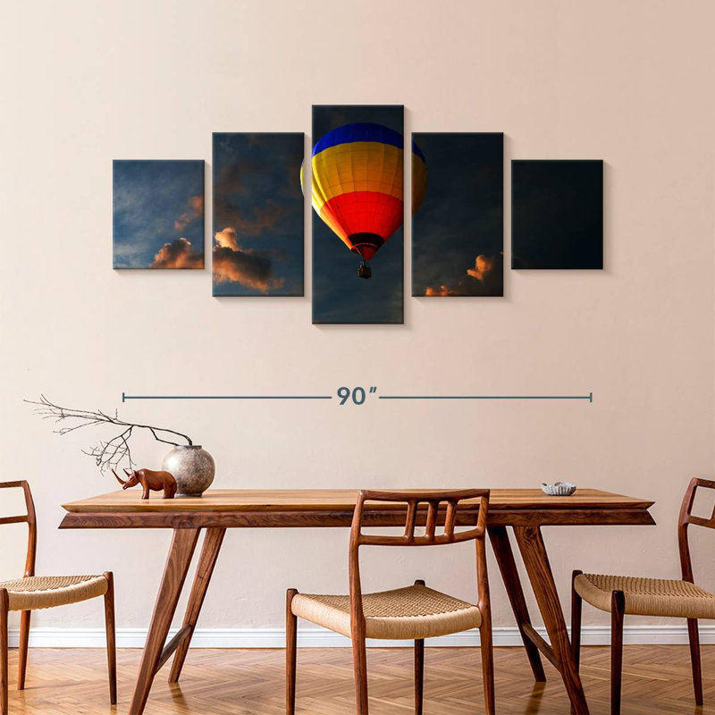 Montgolfière Sunrise, H 42 po x l 92 po