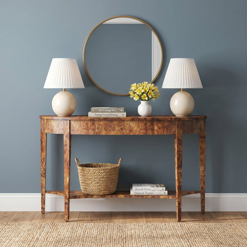 Kal 54" Console Table, Honey Burl