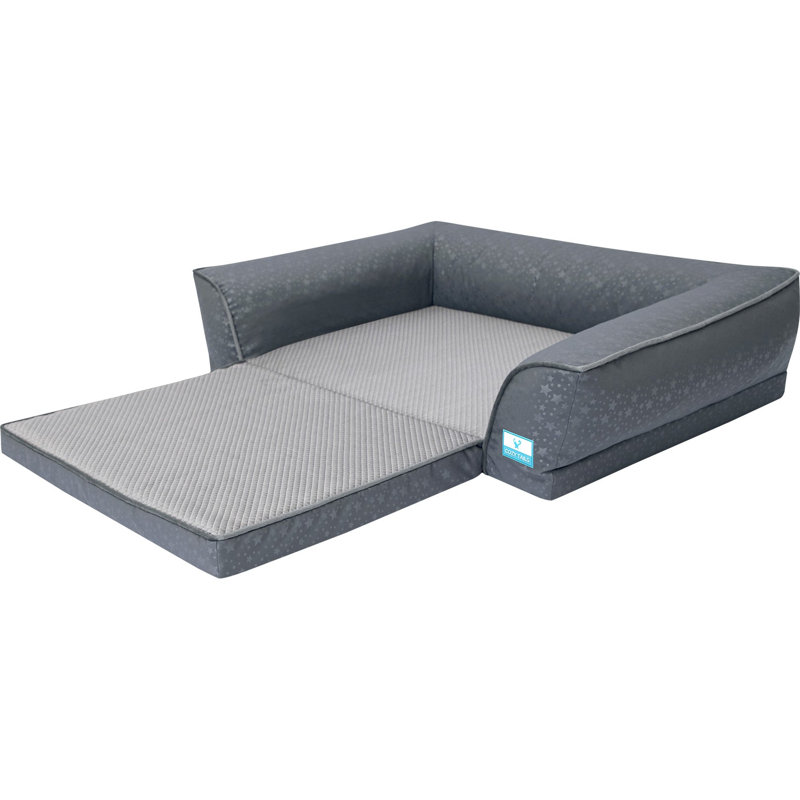 Canapé orthopédique pour animal pliable, H 10 po x l 36 po x P 27 po