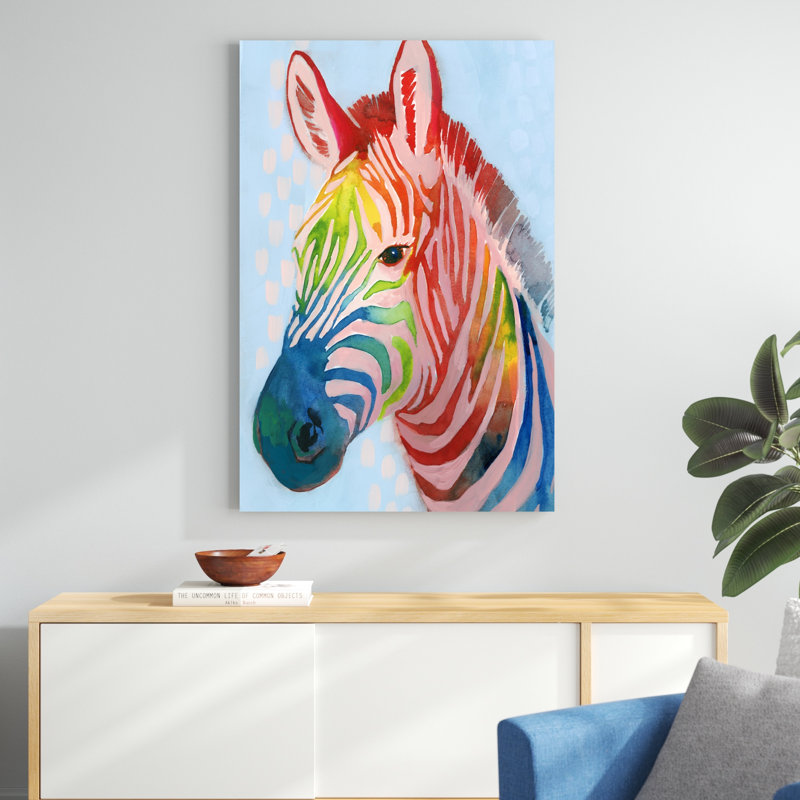 «Jungle Spectrum I» par Grace Popp, reproduction d'art sur toile, H 48 po x l 32 po, Toile tendue