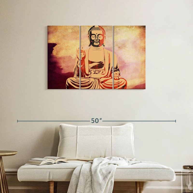 Leisha Warm Buddha, 24" H x 38" W