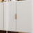 57.5" Modern Storage Sideboard With Door Racks And Side Hooks,MDF Cabinet With Adjustable Shelves-864849067