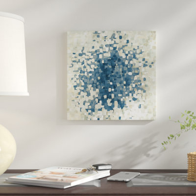 « summer blocks blue », impression sur toile