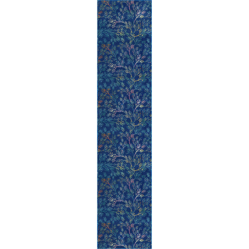Floral Indoor Rug, Runner 2'7" x 12'