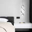 1 - Light Grey LED Unique/Statement Pendant