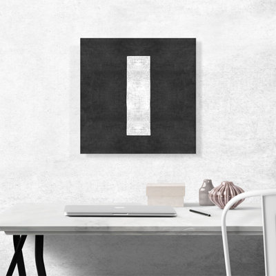 «Chalkboard Alphabet Lettre I», reproduction d'art textuel sur toile tendue