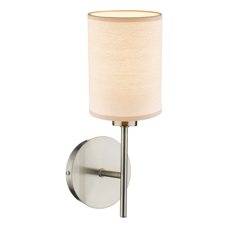Paramus Armed Sconce, Satined chrome