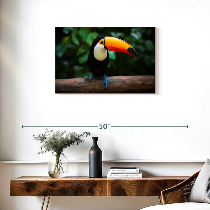 Brazilian Toucan, 20" H x 30" W