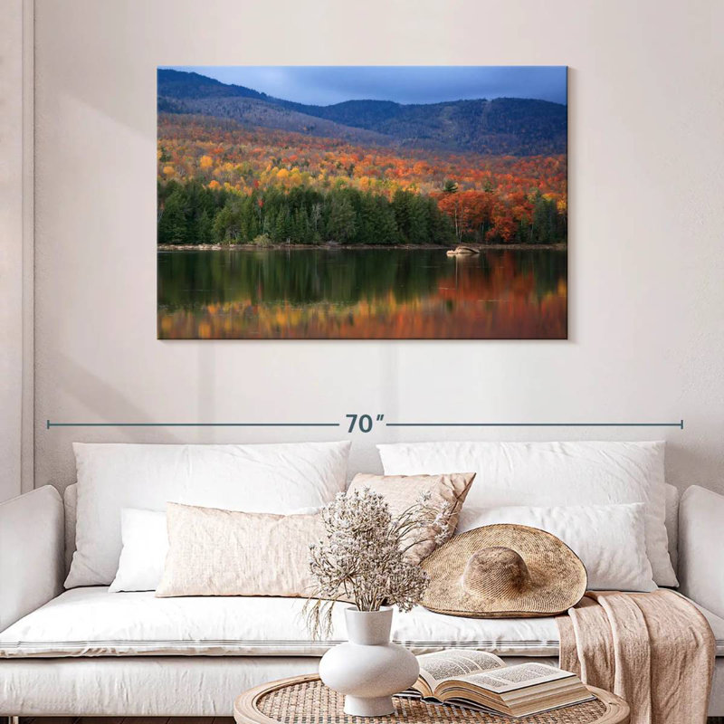 Alvord Adirondack Mountains In Autumn, 30" H x 45" W