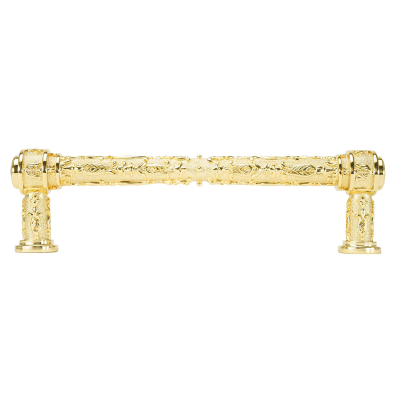 EDGAR BEREBI GIVERNY 8" CENTER TO CENTER SMALL APPLIANCE PULL IN POLISH GOLD PLATE