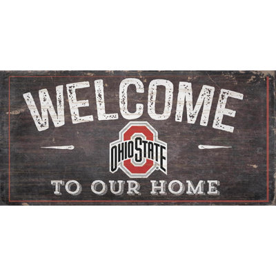 NCAA Wood Text & Numbers Wall Decor