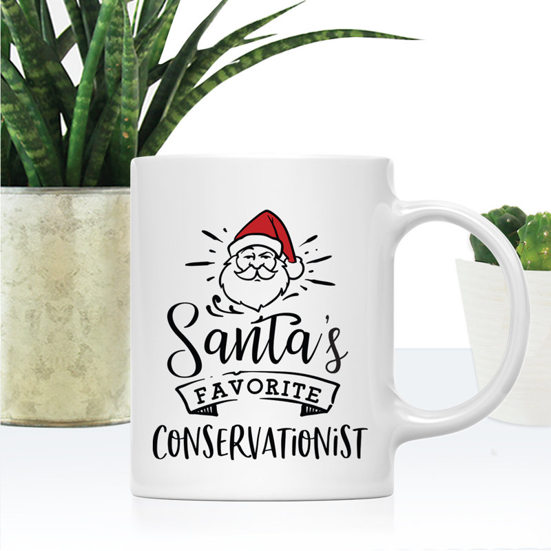 Grande tasse à café Tuileries, « Santa's Favorite Conservationist »