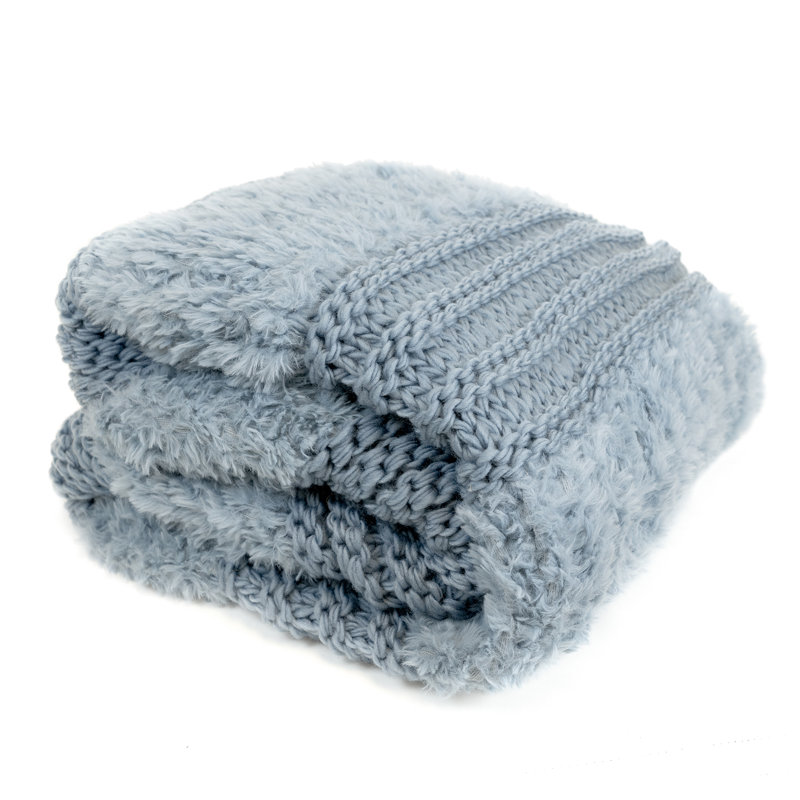 Jeté en peluche bleu Your Your Lifestyle par Donna Sharp, Blue