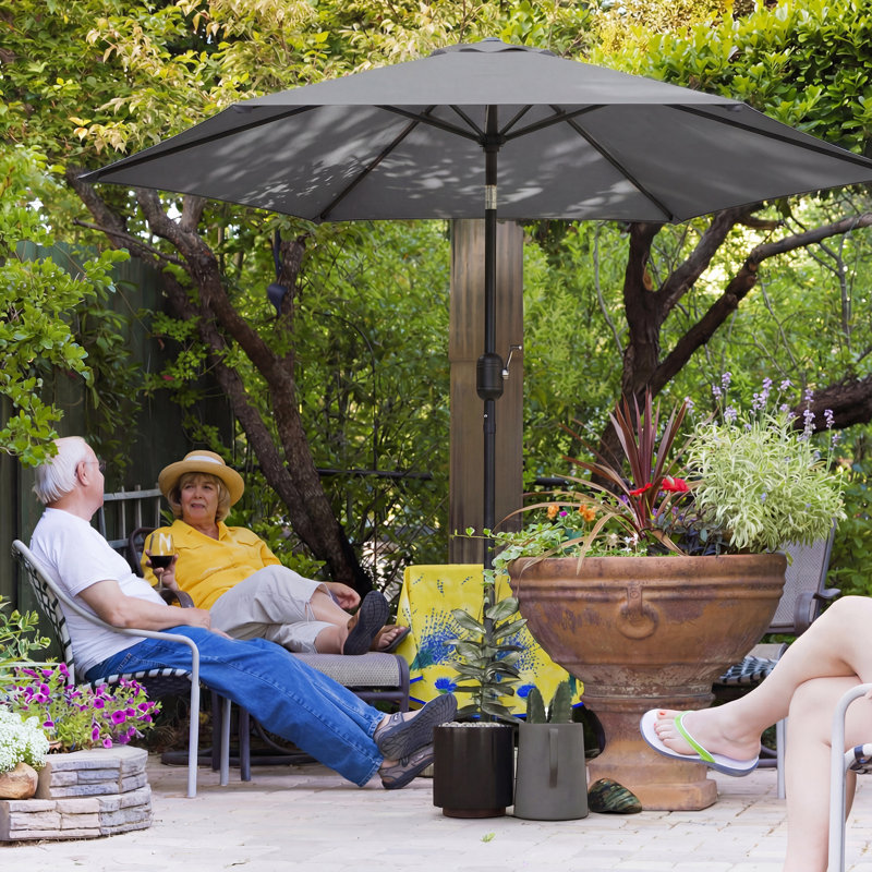 265cm Market Parasol, Grey