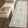Setser Garden Viscose Rug in Silver/Cream