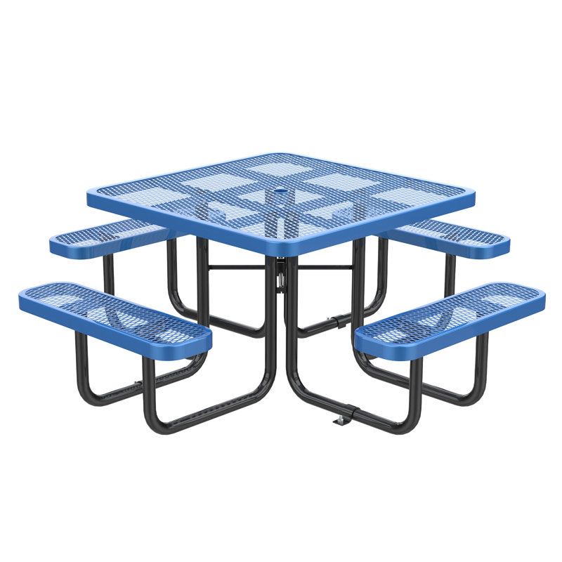 46-Inch Picnic Table With Umbrella Hole
