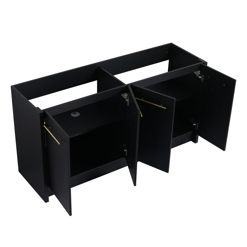 Meuble-lavabo autoportant de 60 po (bases de meuble-lavabo seulement, sans lavabo supérieur)
