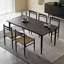 Table à manger classique en bois massif-695868314-695868312