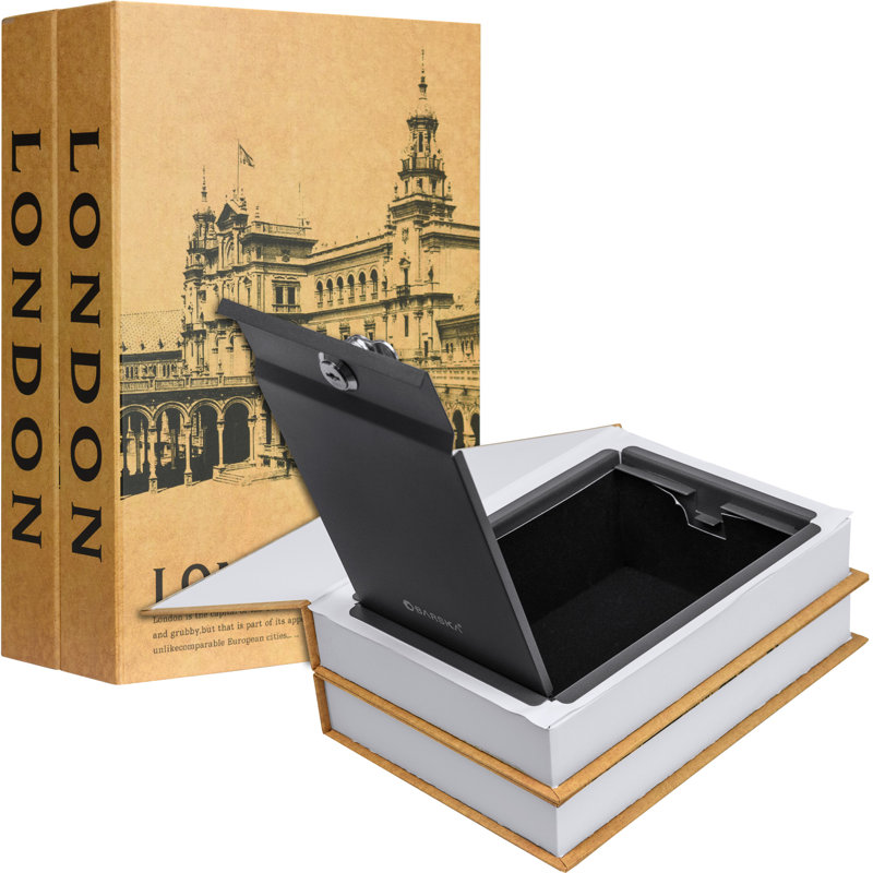 London  & London Series Dual Book Lock Boxes with Key Lock