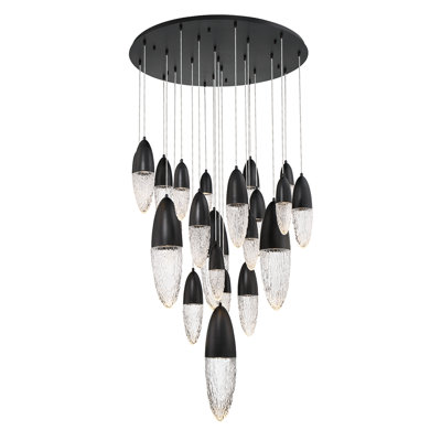 Écrou 22 light Chandelier