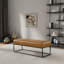 Banc en cuir brun clair Odessa