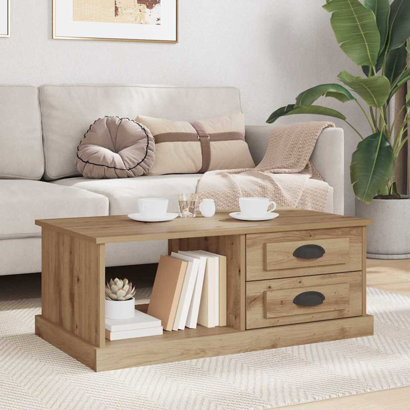 Coffee Table with Storage, Artisan Oak