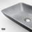Dunn Duomo Gothic 18" L x 13" W x 4" H Rectangular Concrete Vessel Bathroom Sink with 11" H Faucet