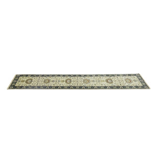 Cream Floral Osh Chobi Handmade Peshawar Oriental Rug