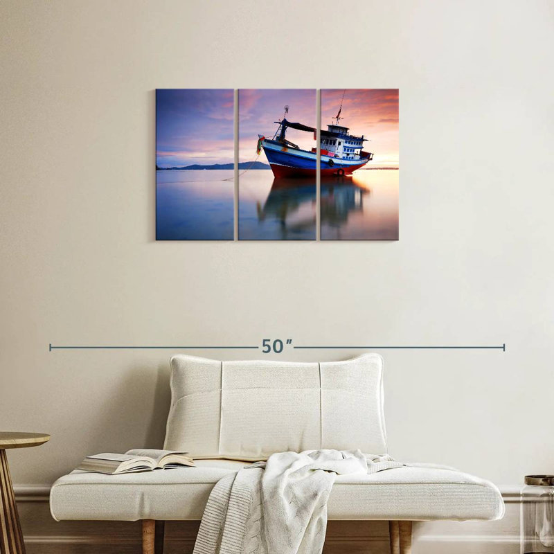 Mehar Thailand Fishing Boat, 20" H x 33" W