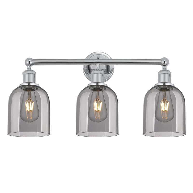 Allysson 3 - Light Dimmable Vanity Light, Light Smoke, Polished Chrome