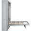 Lit double avec tablettes, garde-robe, lumières à DEL - gris-750729875-750729869