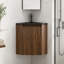 Meuble-lavabo mural de 22 pouces avec lavabo et armoire de rangement
